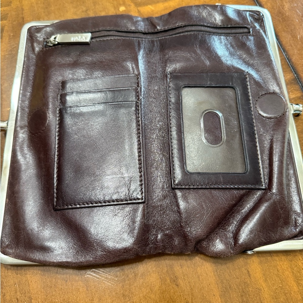 HOBO Dark Brown Leather Clutch - Picture 2 of 2